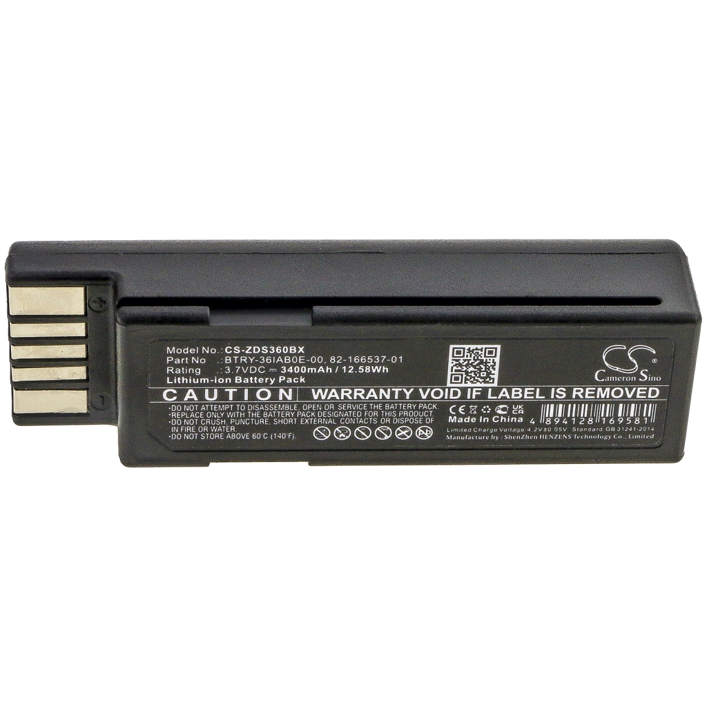 Code à barres, Scanner Batterie du scanner Zebra LS3678