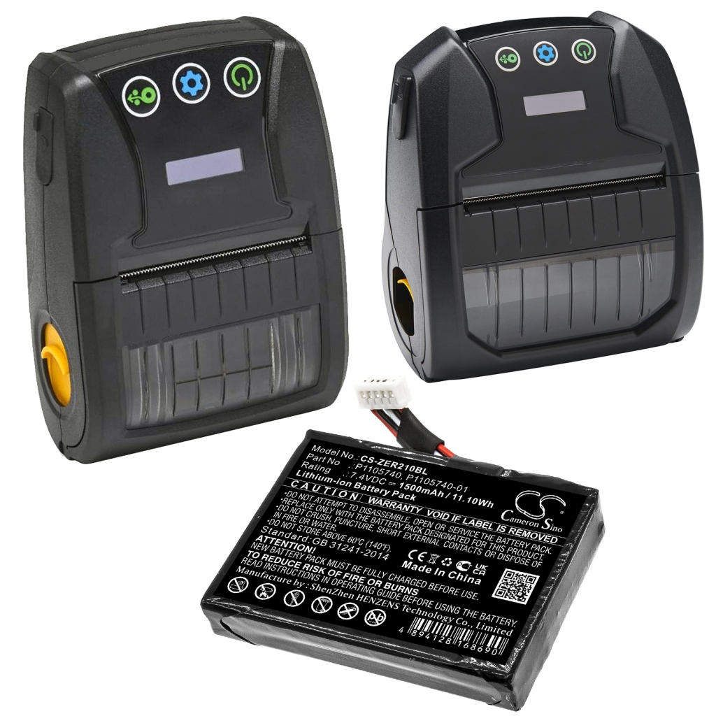 Batterie d'imprimante Zebra CS-ZER210BL
