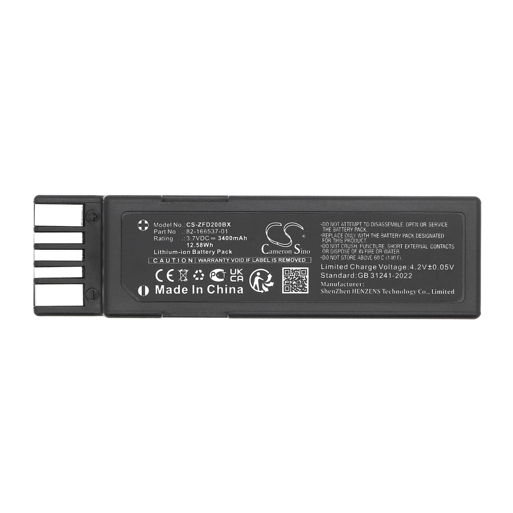 Code à barres, Scanner Batterie du scanner Zebra CS-ZFD200BX