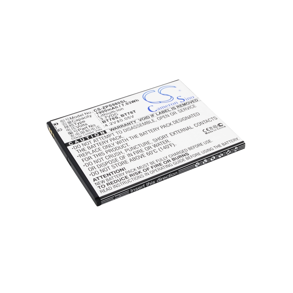 Batterie de téléphone portable Zopo CS-ZPS980SL