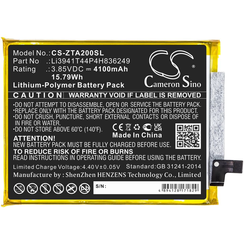 Batterie de téléphone portable ZTE CS-ZTA200SL