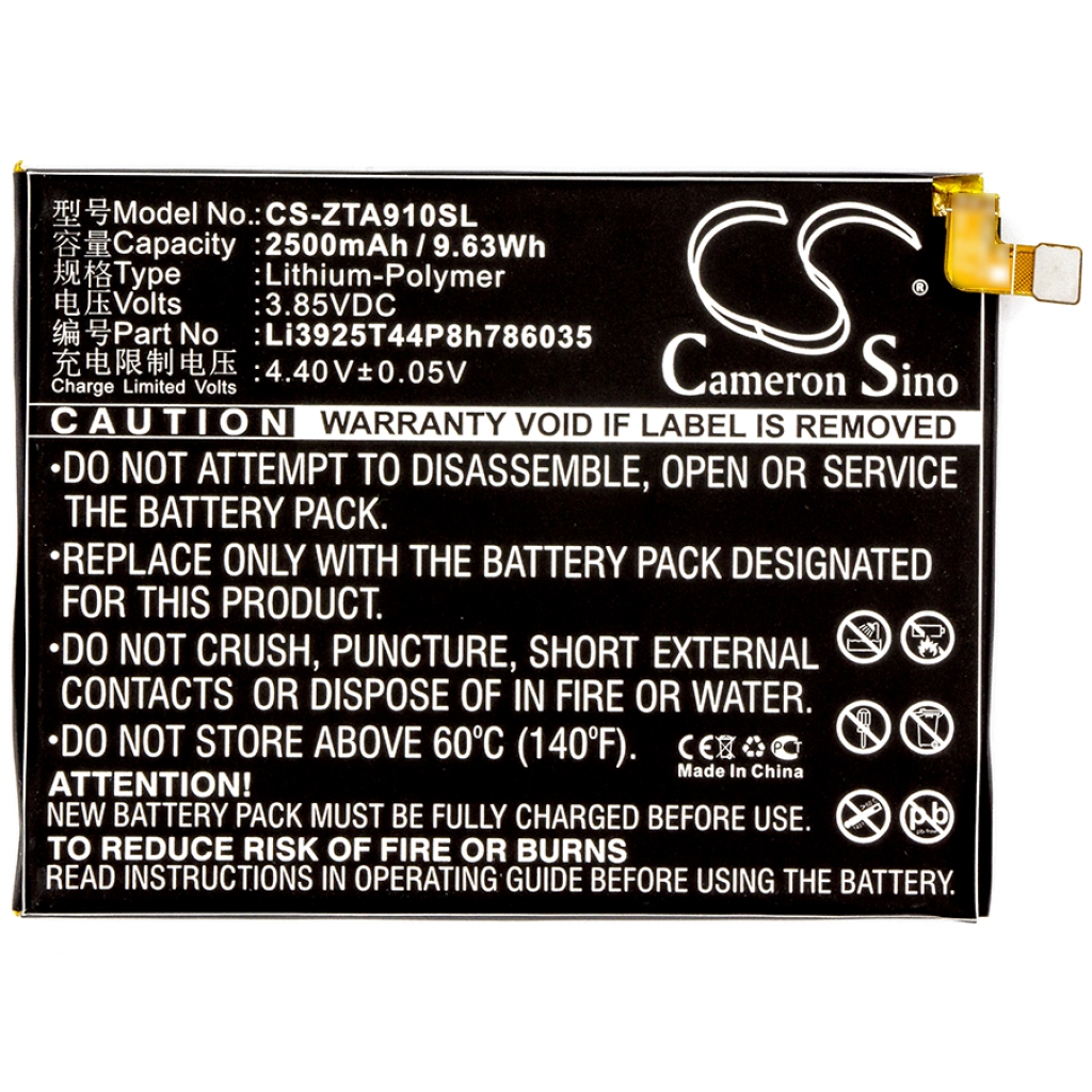 Compatible battery replacement for Orange LI3925T44P8H786035