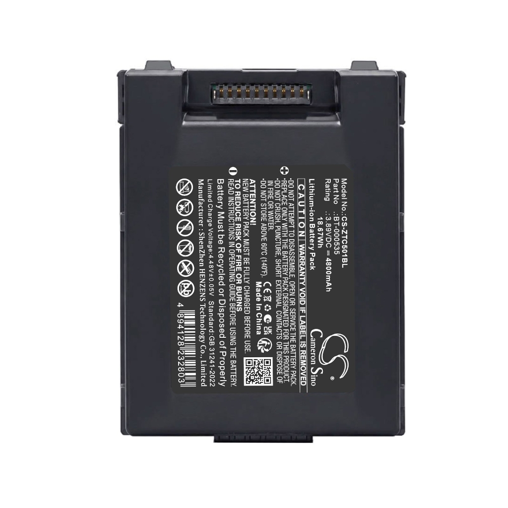 Batteries compatible avec Zebra TC501 TC501 CS-ZTC501BL