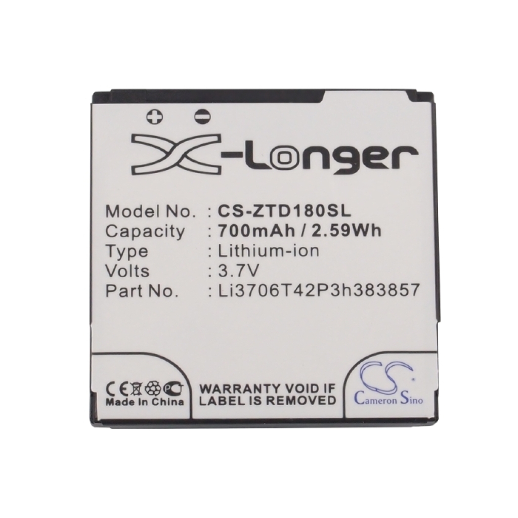 Batterie compatible avec Vodafone Orange T-Mobile ZTE CS-ZTD180SL
