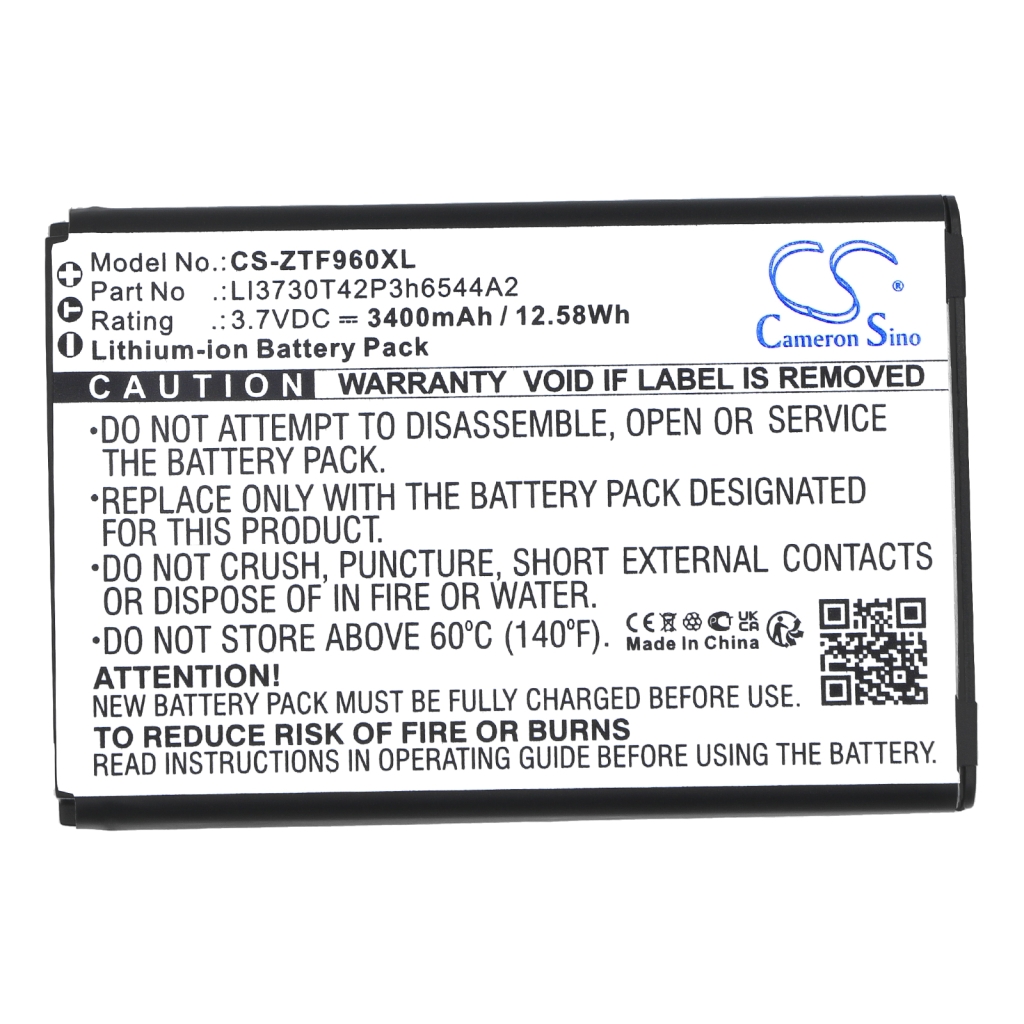 Remplacement de batterie compatible pour NET10 LI3730T42P3H6544A2