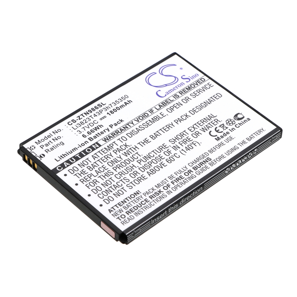 AT&T BoostMobile T-Mobile ZTE Batterie Hotspot ... CS-ZTN986SL
