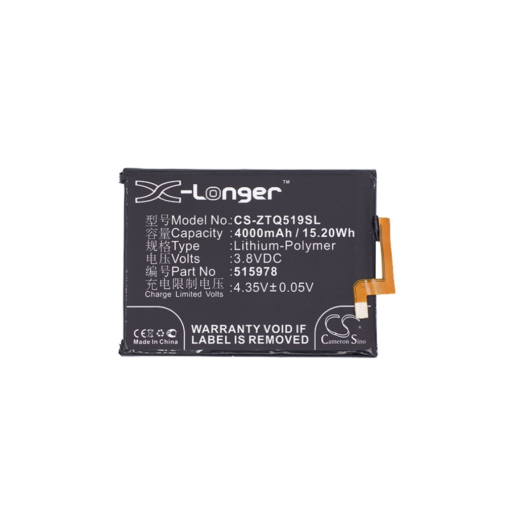 Batterie de téléphone portable ZTE CS-ZTQ519SL