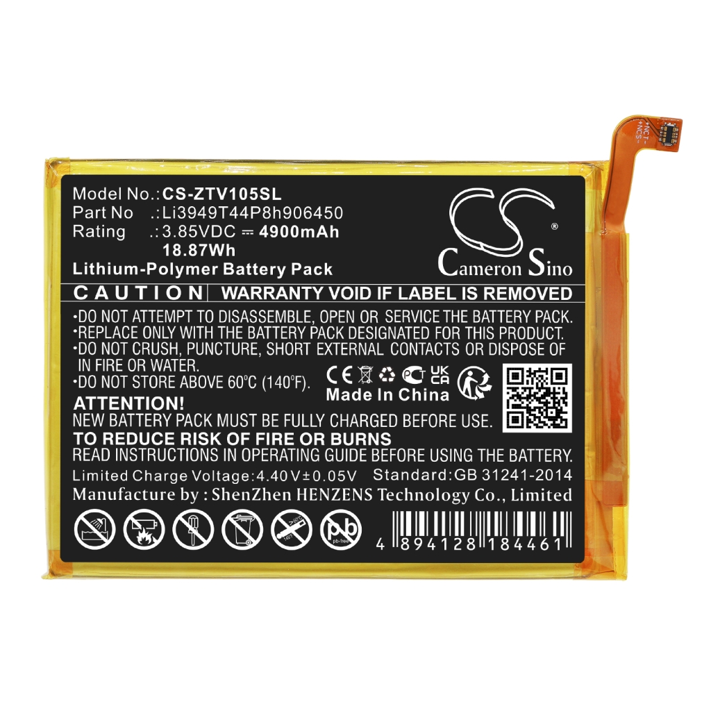 Batterie de téléphone portable ZTE CS-ZTV105SL