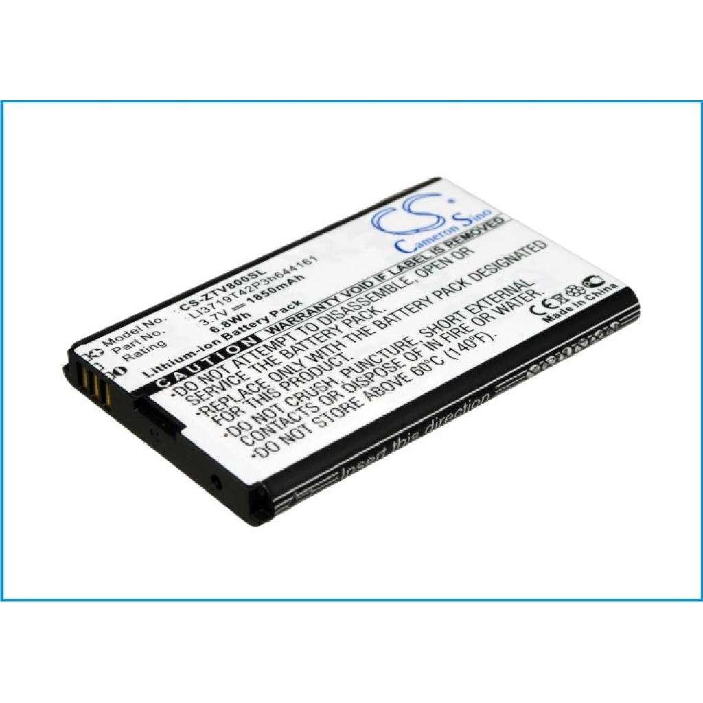 Cricket Telstra ZTE Batterie Hotspot CS-ZTV800SL