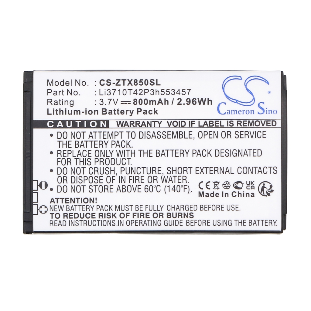 Battery Replaces Li3709T72P3H553447