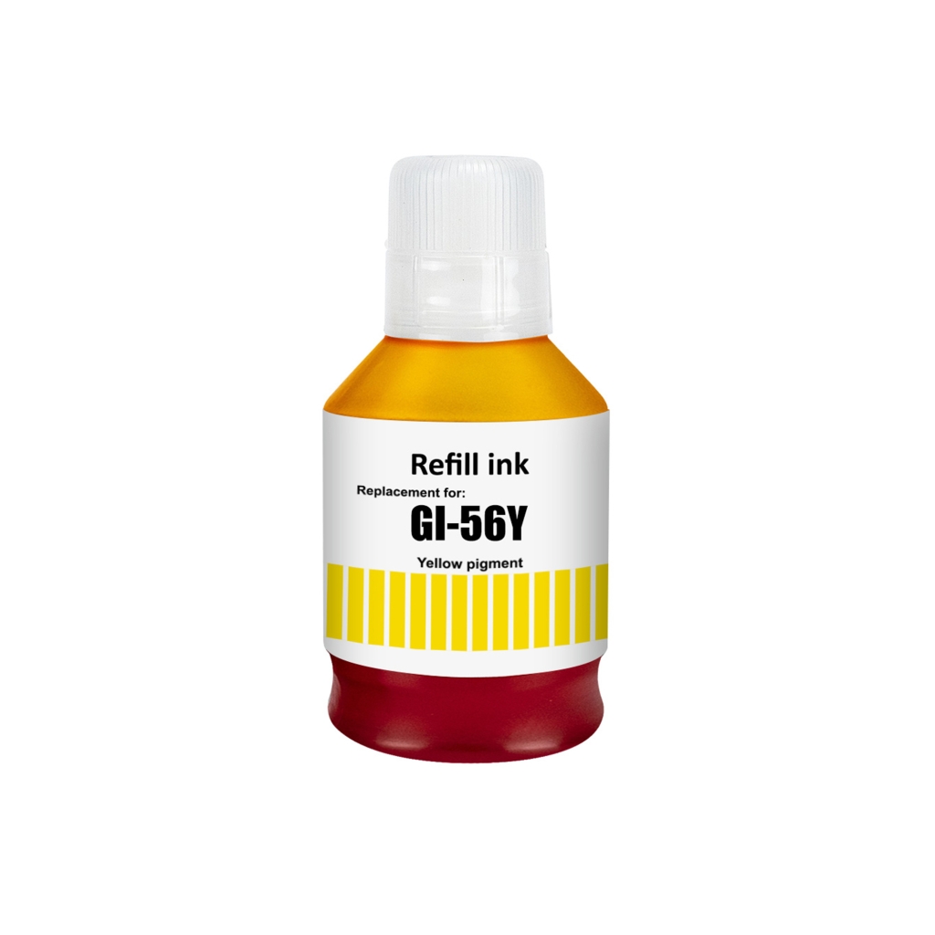 Compatible avec Canon GI-56Y / 135ml Encre Jaune (Encre d'impression)