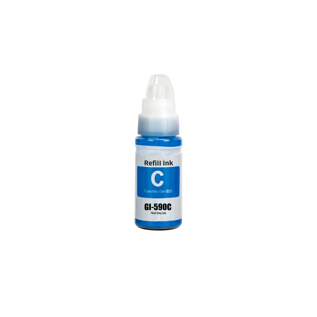 Compatible avec Canon GI-590 C / 70ml Encre Cyan (Encre d'impression)