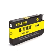 Compatible avec HP 711Y(CZ132A) / 30ml Encre Jaune (Cartouches d'encre)