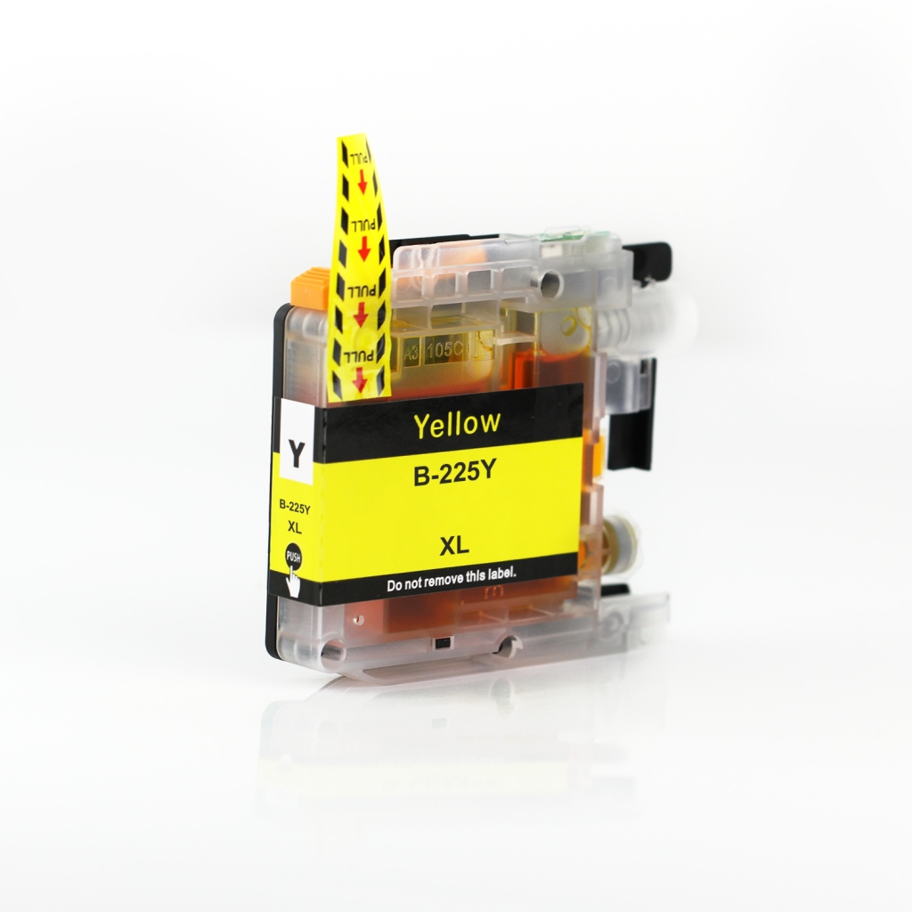 Compatible avec Brother LC225XLY / 15ml Encre Jaune (Cartouches d'encre)